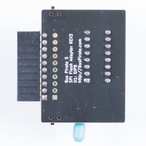 Bus Pirate 5 DIP8 SPI flash adapter