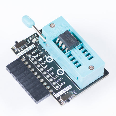 Bus Pirate 5 DIP8 SPI flash adapter