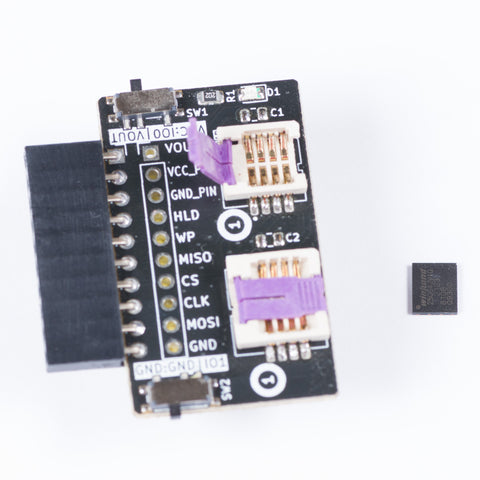 Bus Pirate 5 WSON8 SPI flash adapter