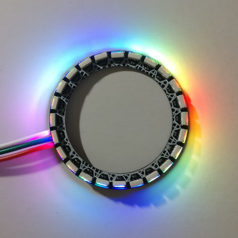 LED ring with 24 right-angle LEDs, outwards facing