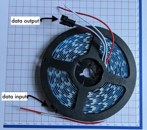 Flexible s-shape 'serpintine' digital LED strip,5meters