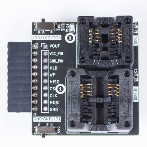 Bus Pirate 5 SOP8 SPI flash adapter