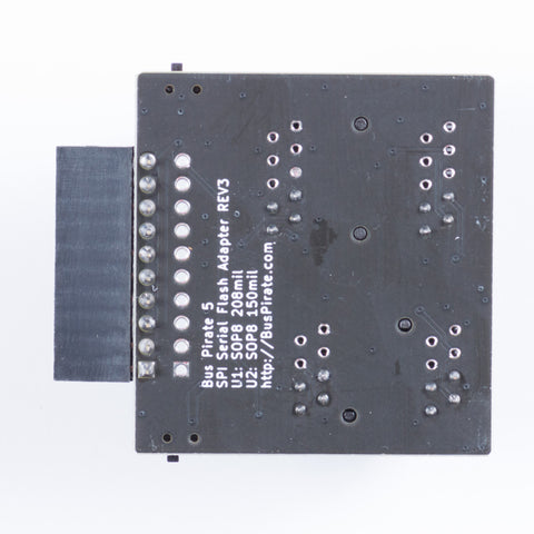 Bus Pirate 5 SOP8 SPI flash adapter