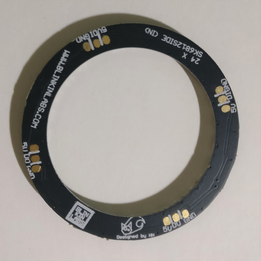 LED ring with 24 right-angle LEDs, inwards facing – Blinkinlabs