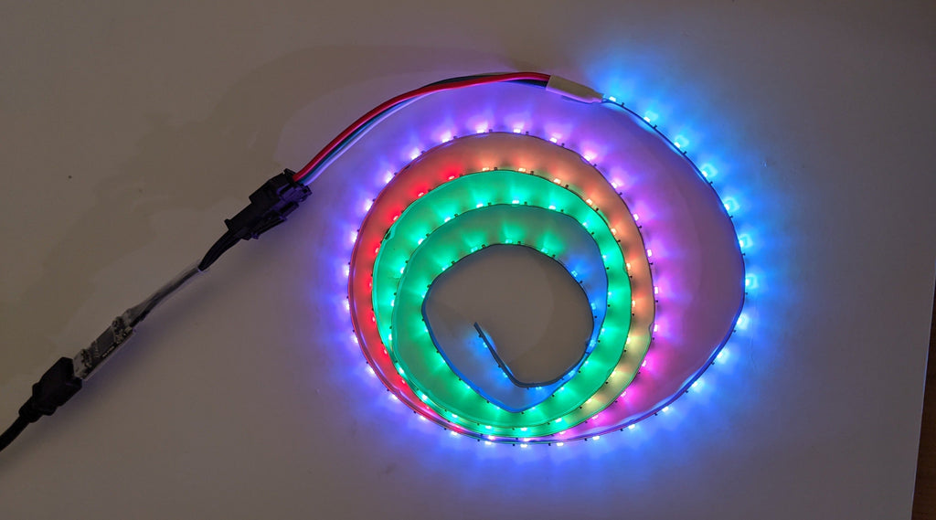 3mm Ultra Thin Digital LED Strip with WS2812B-2020,100LEDs/strip ...