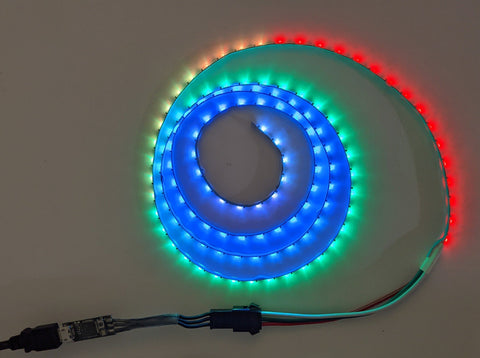 3mm Ultra Thin Digital LED Strip with WS2812B-2020,120LEDs/strip, 1meter