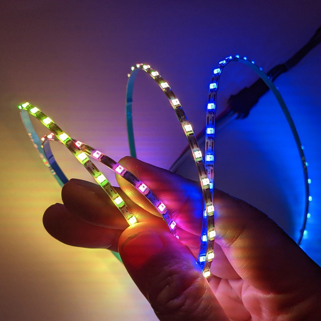 3mm Ultra Thin Strip with WS2812B-2020,120LEDs/strip, 1met – Blinkinlabs